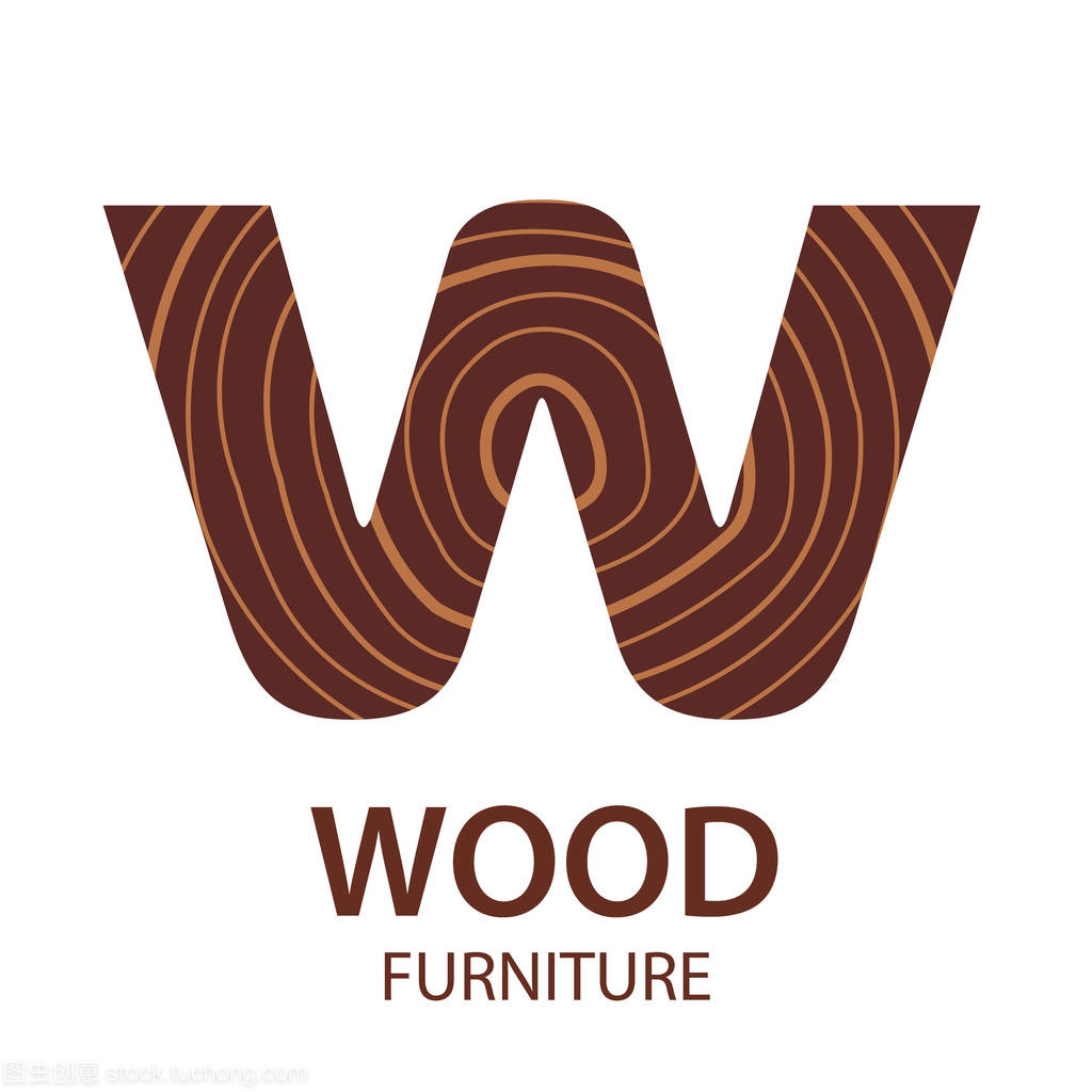 自然與工藝的交響 徽標字母與鋸切樹干的現代設計美學